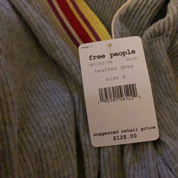 Free people feeling magical long sleeve top Gray small and medium - Picture 6 of 13